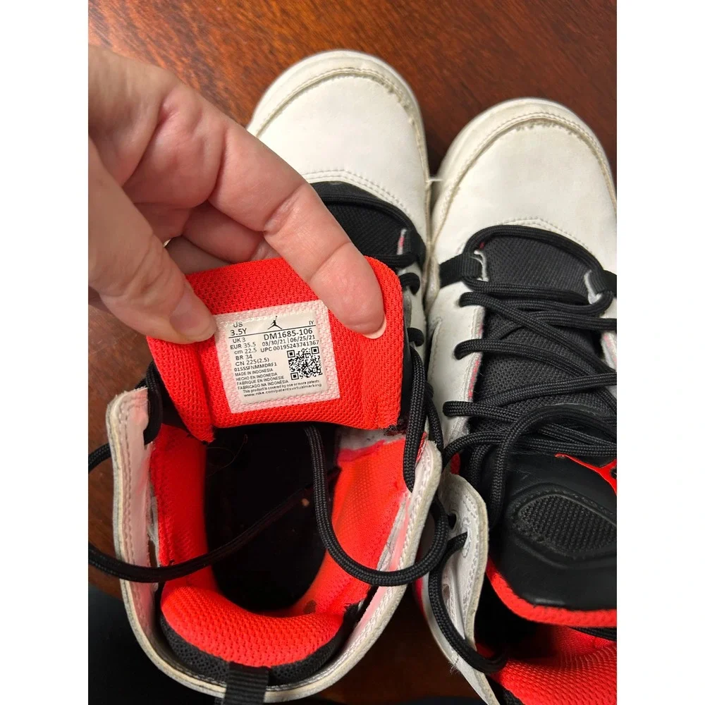 Jordan 6-17-23 White Infrared Black Kids Basketball Shoes DC7330-106